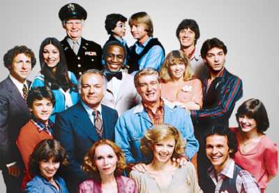 The cast of Soap pose for the camera