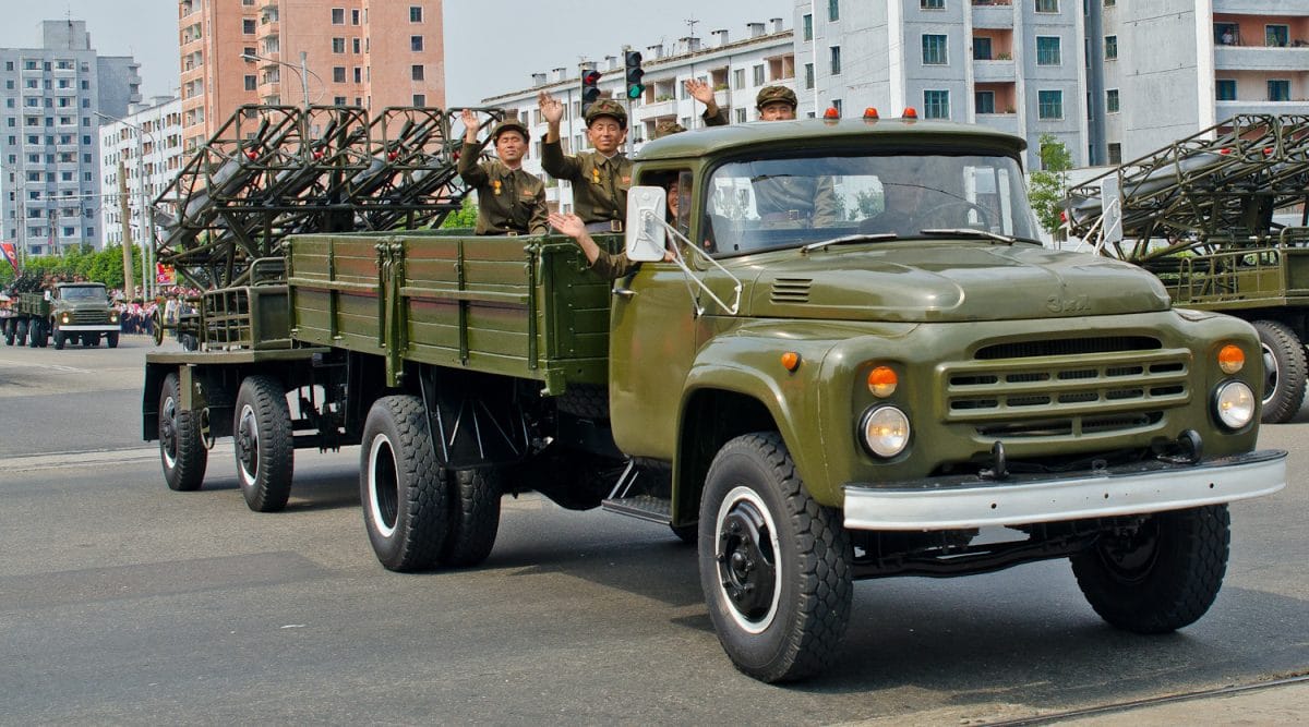 Military parade in NORTH KOREA