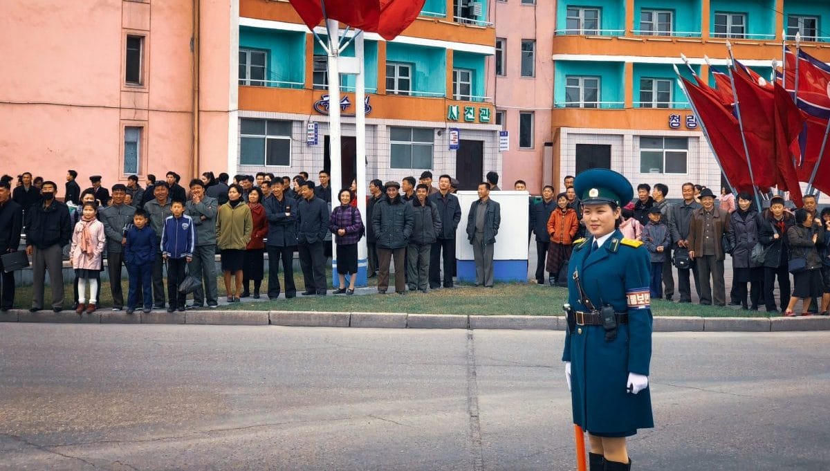 Female traffic police in North Korea