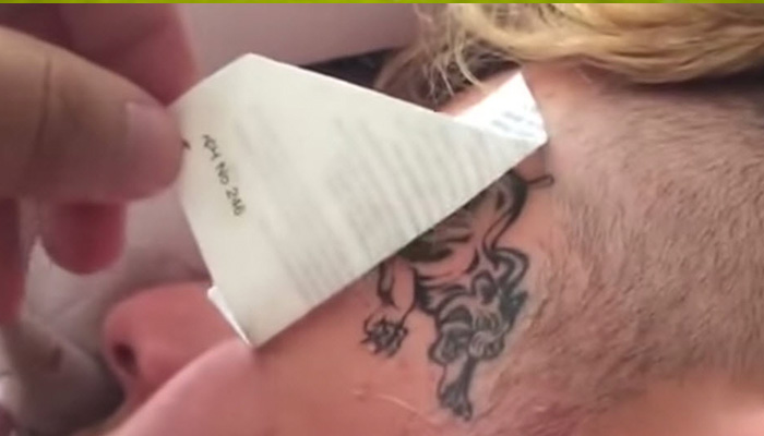 Drunk Guy Wakes Up To A Tattoo On His Face. His Reaction?? Priceless