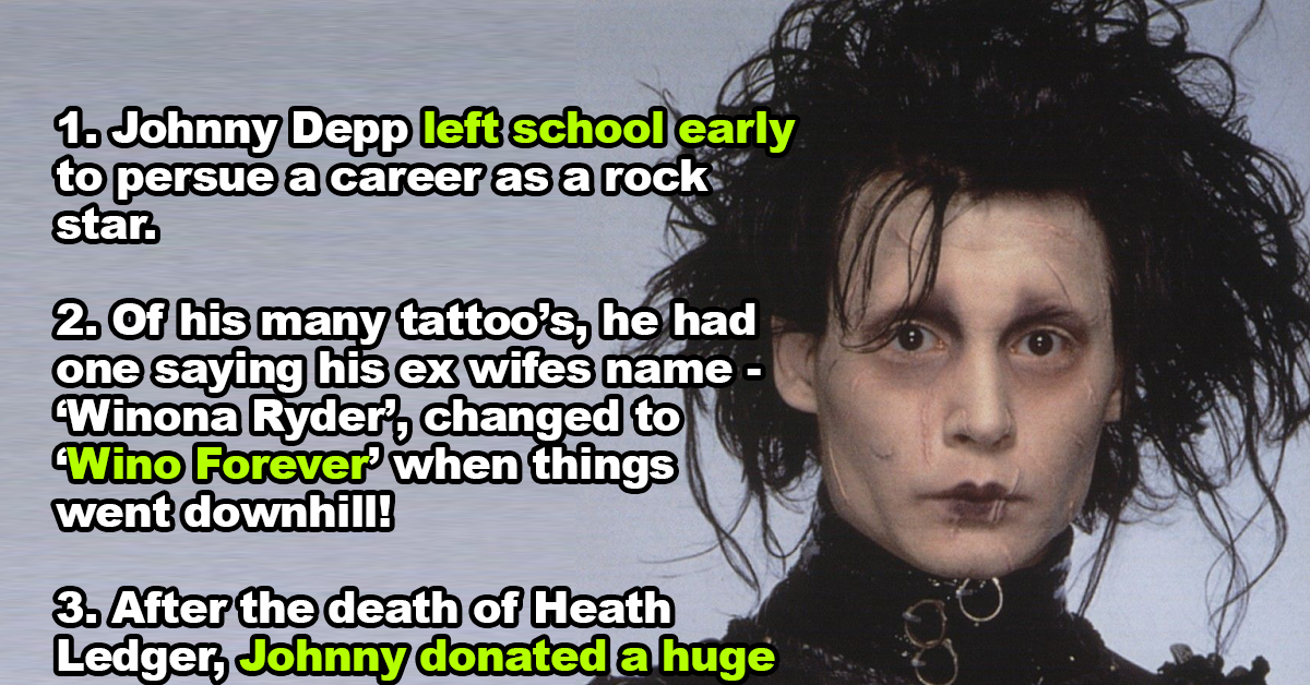 15 Unusual Facts You Probably Didn’t Know About Johnny Depp