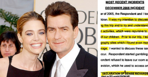 Charlie Sheen’s Divorce Papers Fuel Disturbing Accusations