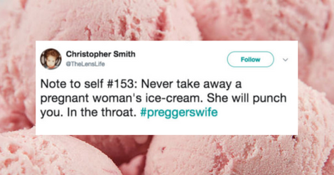 16 Hilarious Photos That Sum Up Life With A Pregnant Wife
