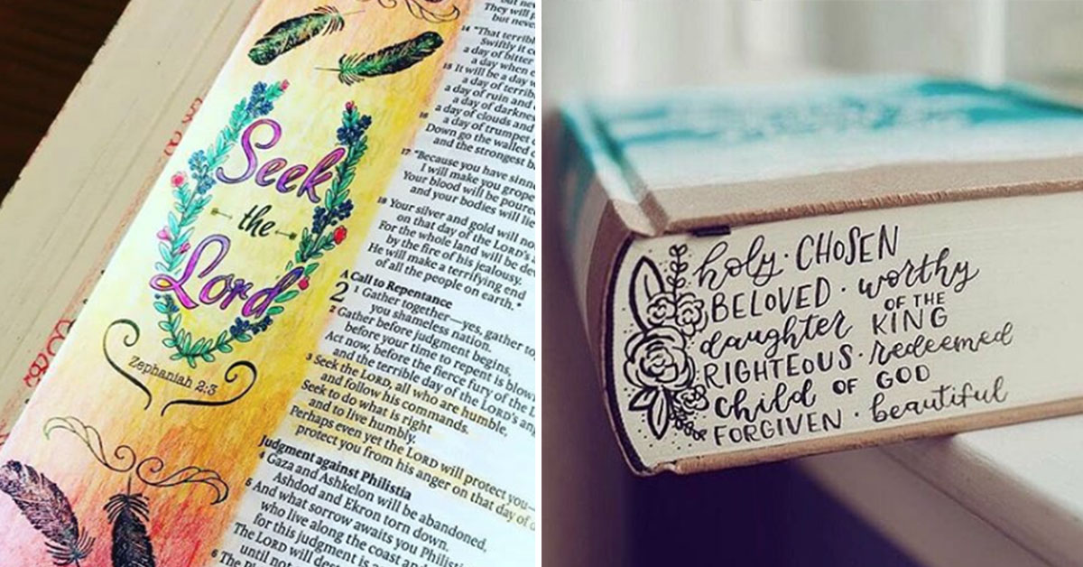 20 Beautifully Unique Illustrated Bible Ideas That You Can Try At Home!