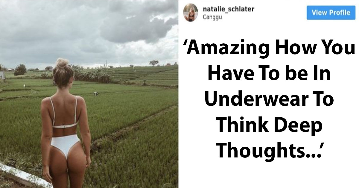 Model Shamed For Comparing Her Life To A Rice Farmer In “Deep Thinking” Bikini Pic