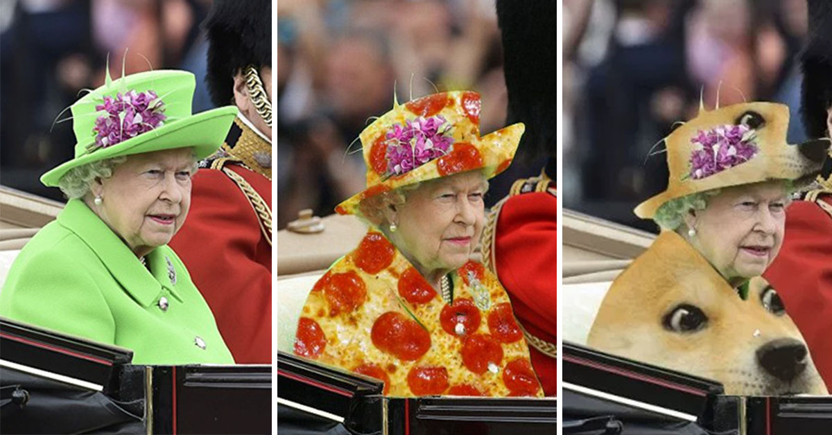 The Queen Wore A Green Birthday Dress So The Internet Used Her As A Green Screen Of Wonder