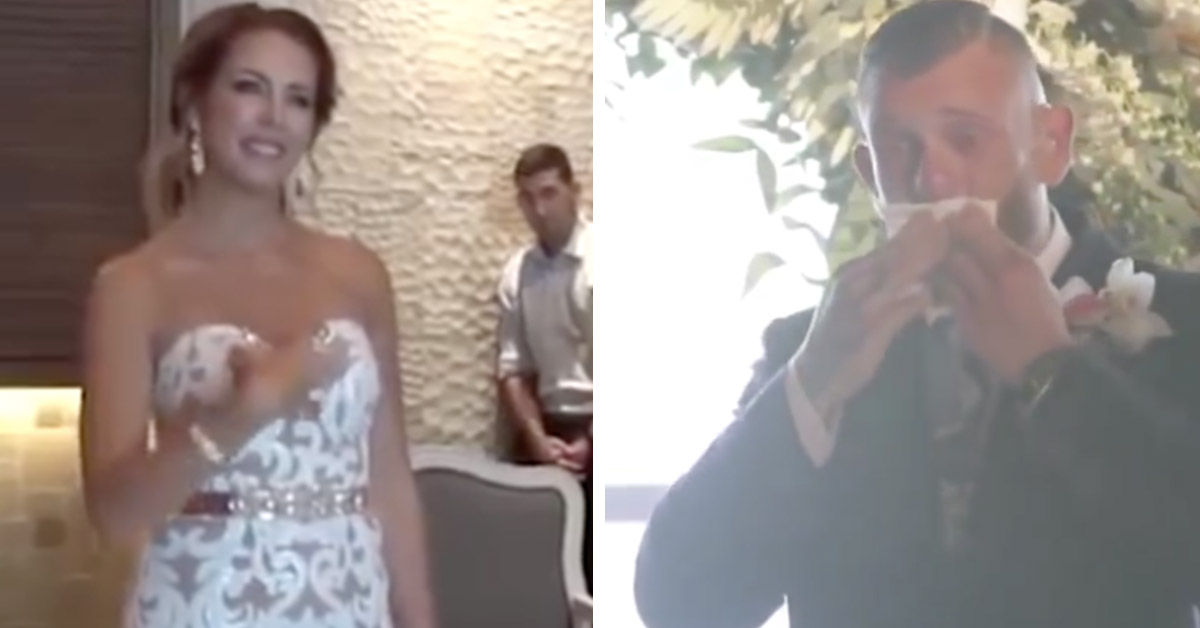 Bride Surprises Deaf Groom By Signing A Love Song To Him While Walking Down The Aisle