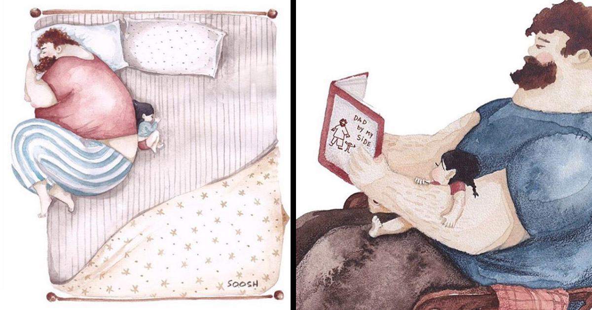 This Artist’s Charming Paintings Perfectly Depict The Special Bond Between Daddy And Daughter