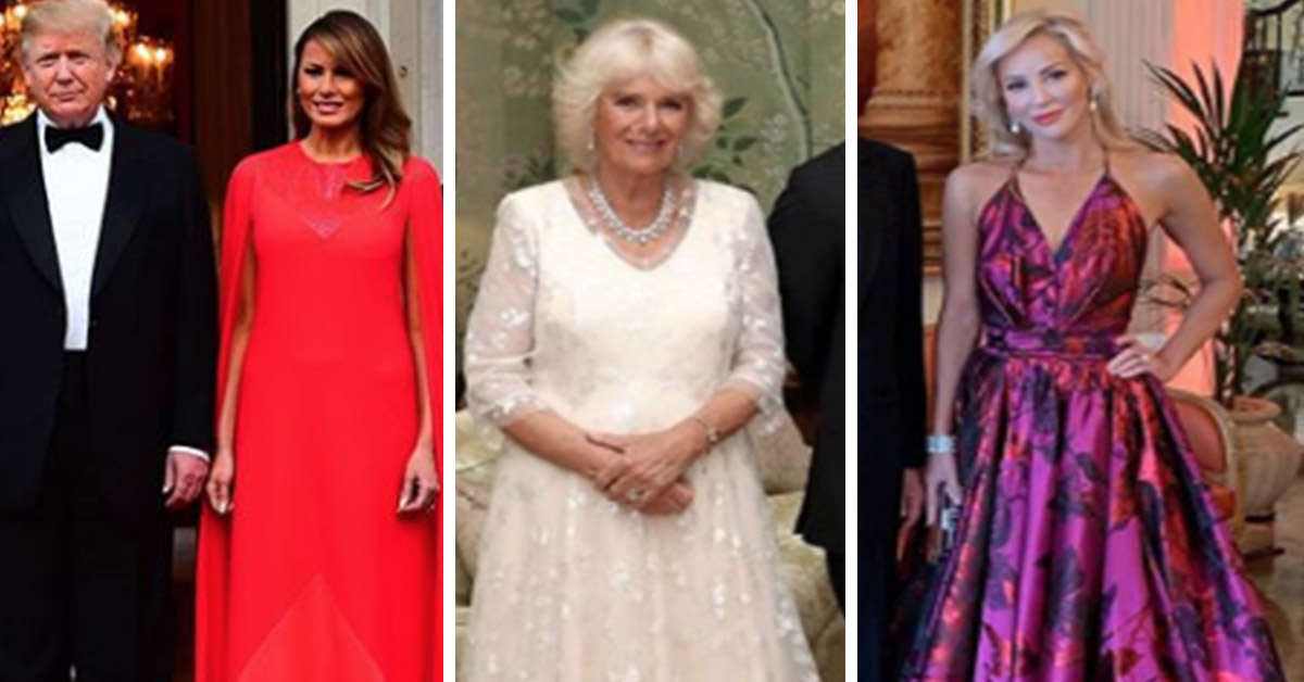 Royals & US Officials Reveal Stunning Outfits At President’s Private Dinner Party