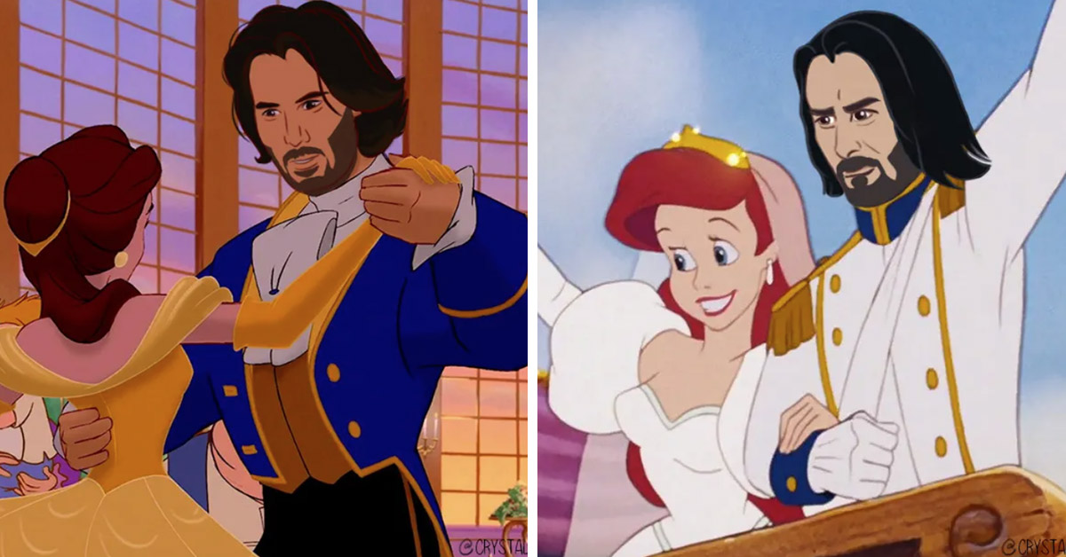 Artist Turns Keanu Reeves Into Disney Princes & All Of Our Dreams Have Come True