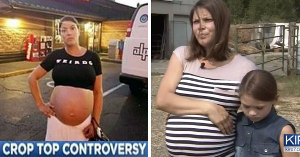 Pregnant Mom’s Crop Top Sparks Controversy When She Is Forced To Leave Restaurant