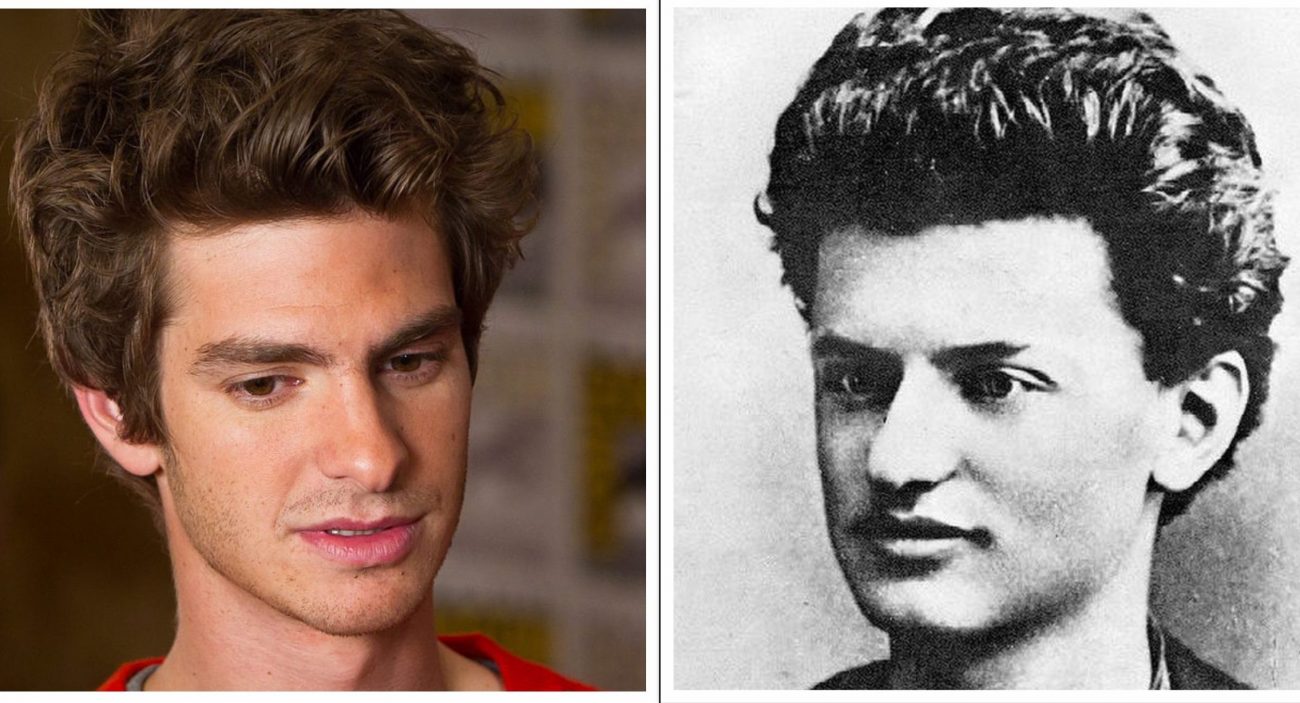 Andrew Garfield and Leon Trotsky