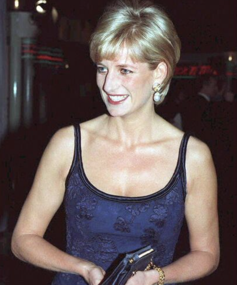 Diana, Princess of Wales, attending the premiere performance of Lord Attenborough's latest film 'In Love And War' at London's Empire in Leicester Square.